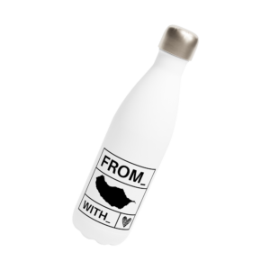 White Stainless Steel Water Bottle